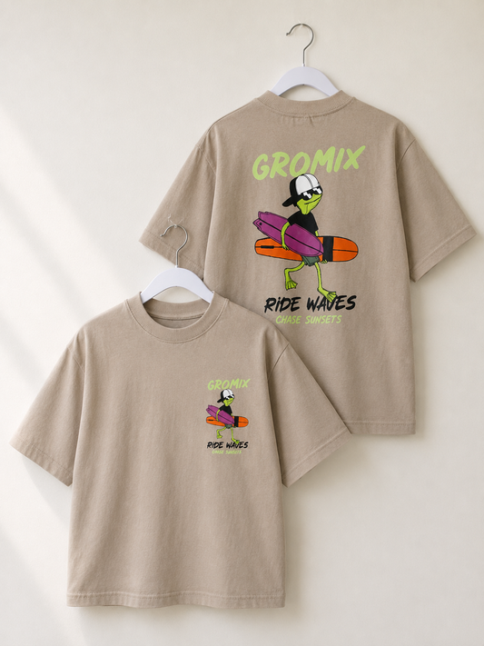 Gromix Ride Waves Tee Sand