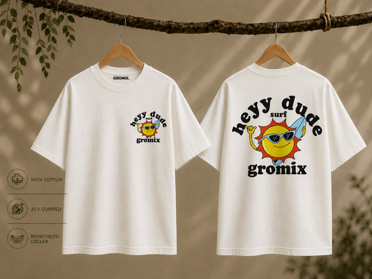 Gromix Hey Dude Tee Off White
